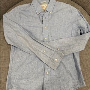Abercrombie & Fitch Light Blue Patterned Shirt
